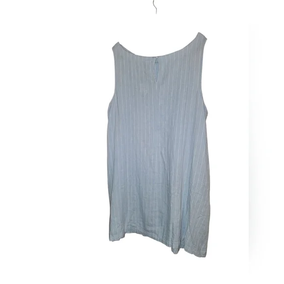2/30 Ava & Viv Light Blue Striped Dress - Picture 4 of 4